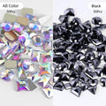 Mixed 100pcs Crystal AB Nail Art Rhinestones Flatback Strass Shiny Glass Nail Stones Gems For 3D Nails DIY Manicure Decorations|Rhinestones & Decorations