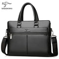 Men's Leather Briefcase PU Material 14inch Men's Shoulder Bag For Men Crossbody Bags 2019 Fashion Bussiness Briefcase handbag|Briefcases