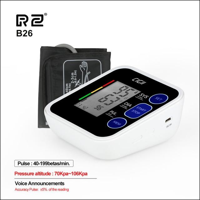 RZ Digital Wrist Blood Pressure Monitor PulseHeart Beat Rate Meter Device Medical Equipment Tonometer BP Mini Sphygmomanometer|Blood Pressure