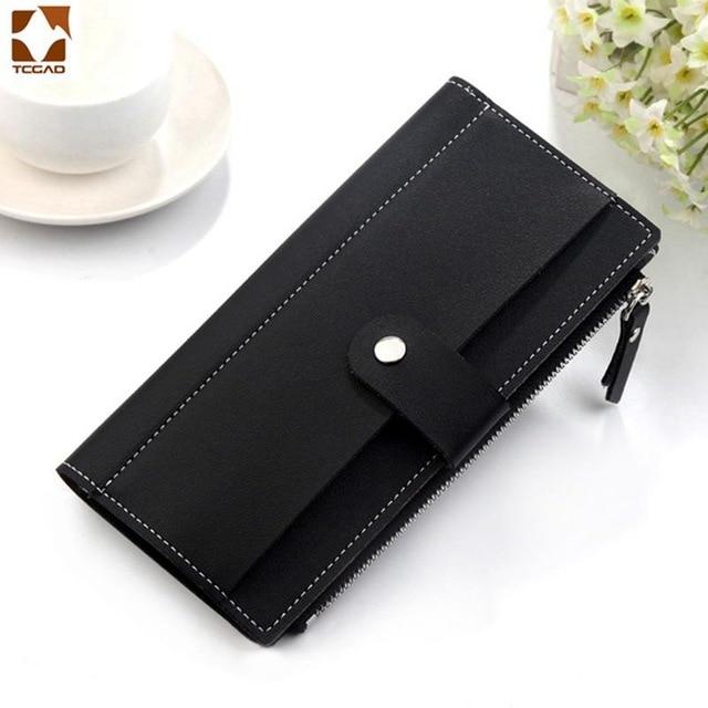 2020 women's wallet Long PU Red Wallet porte feuille femme Female Purse Clutch Money woman Wallet billetera mujer carteras|Wallets