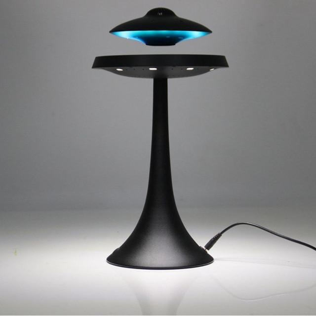 Magnetic Suspension Levitating led table lamp with UFO speaker bluetooth Surround Sound BT speaker creative gifts night lights|Novelty Lighting