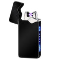 Windproof Dual Arc Lighter Plasma Flameless Rechargeable Electric Lighter for Cigarette Candle with LED Power Display|Cigarette Accessories