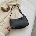 Casual PU Leather Sling Handbag Purse Women Elegant Chain Shoulder Crossbody Bag Popular Simple Female Daily Bag