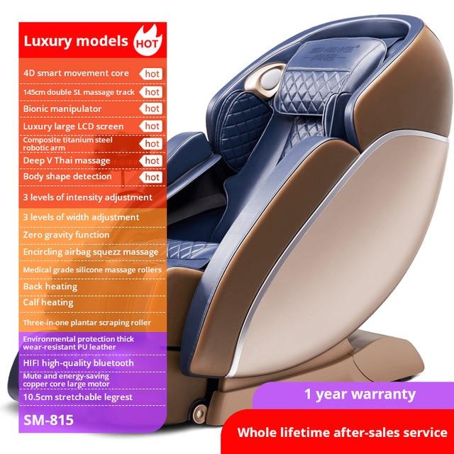 SMing 815 145cm SL Full Body 4D Automatic Manipulator Massage Chair Electric Luxury Zero Gravity Massage Chairs|Massage Chair