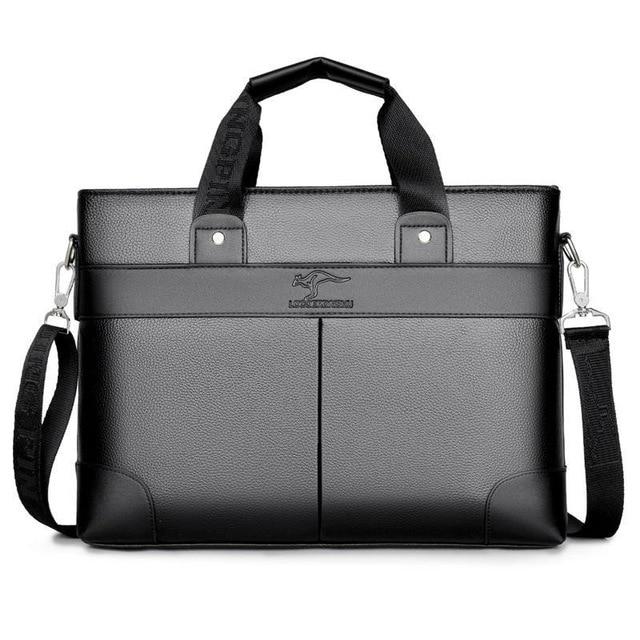 5pcs/lot Briefcase business 15 inch laptop Bag Men PU Leather Men Bags luxury Business Brand Male computer Handbags 2020 New|Briefcases