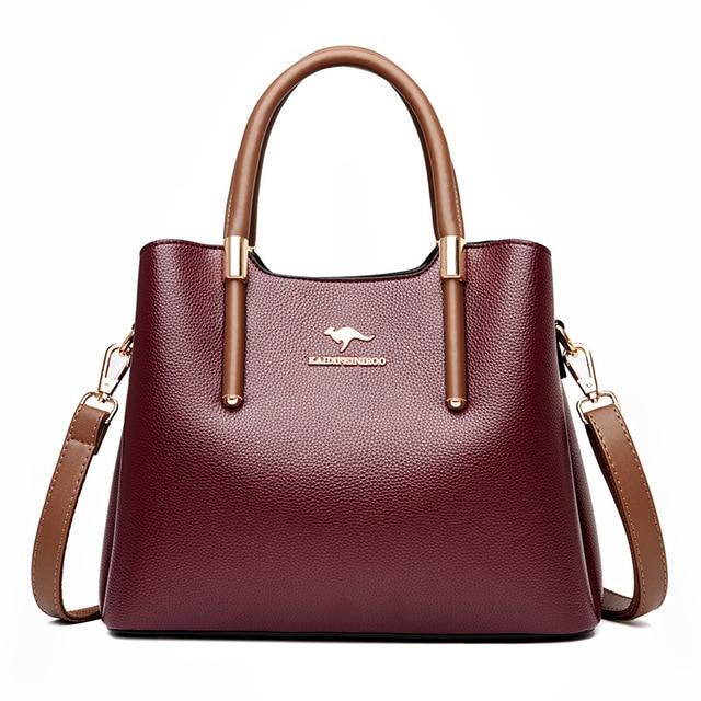 Leather Casual Crossbody Bags for Women 2020 Ladies Luxury Designer Tote Handbag Top Handle High Quality Shoulder Bag Sac A Main