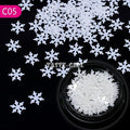 Mix Christmas Snowflake Xmas Tree Starlights Holo Nail Glitter Sequins Nail Art Slice Stickers Decoration 12 Grids/Box Or 1 Jar|Rhinestones & Decorations