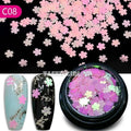 Mix Christmas Snowflake Xmas Tree Starlights Holo Nail Glitter Sequins Nail Art Slice Stickers Decoration 12 Grids/Box Or 1 Jar|Rhinestones & Decorations