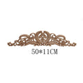 European style Wood Carving Decal Solid Wood Furniture Decorative Accessories Door Heart Long Flower Pieces Wholesale and Retail|Statues & Sculptures