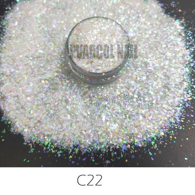 Nail Art Glitter Blue Chunky Iridescent Irregular Nail Sequins Flakes Pigment Acrylic Manicure Decoration Tool|Nail Glitter