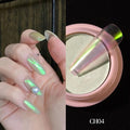 1g/box Transparent Holo Nail Glitter Mirror Aurora Neon Powders Dust Chameleon Nail Art Chrome Pigment Dipping Powder Decoration|Nail Glitter