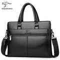 Men's Leather Briefcase PU Material 14inch Men's Shoulder Bag For Men Crossbody Bags 2019 Fashion Bussiness Briefcase handbag|Briefcases