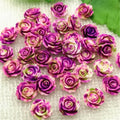 30pcs 14mm Flat Back Resin Flower Scrapbook 3D Resin Rose DIY Fine Decoration|Rhinestones