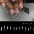 Gel X Nails Extension System Full Cover Sculpted Clear Stiletto Coffin False Nail Tips 240pcs/bag|False Nails