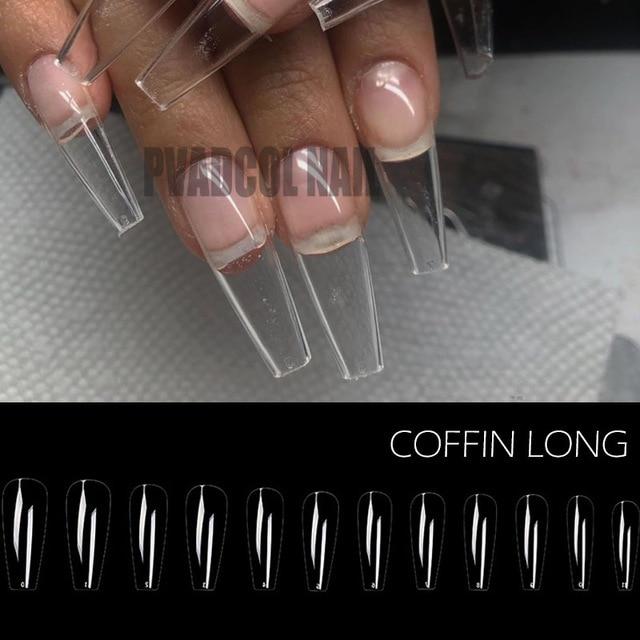 Gel X Nails Extension System Full Cover Sculpted Clear Stiletto Coffin False Nail Tips 240pcs/bag|False Nails