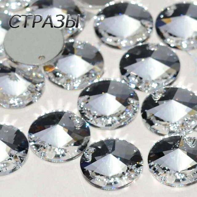 Crystal Glass 3200 Rivoli Garment Rhinestones Flat back 2 Holes Glass Sew On Stones Crystal Strass For Clothes Apparel Crafts|glass rhinestones|rhinestone sewrhinestone sew on