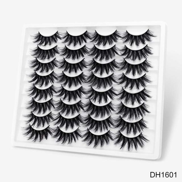 8/20 Pairs 3D Mink Lashes Natural False Eyelashes Dramatic Volume Fake Lashes Makeup Eyelash Extension Silk Handmade Eyelashes|False Eyelashes