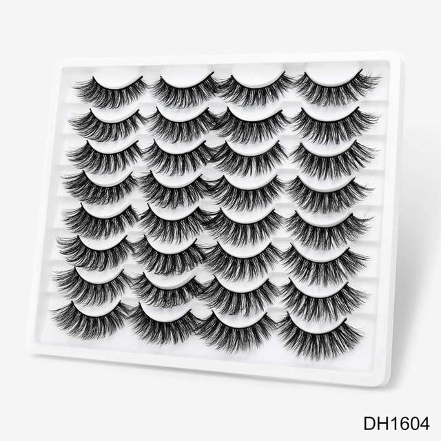 8/20 Pairs 3D Mink Lashes Natural False Eyelashes Dramatic Volume Fake Lashes Makeup Eyelash Extension Silk Handmade Eyelashes|False Eyelashes