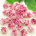 30pcs 14mm Flat Back Resin Flower Scrapbook 3D Resin Rose DIY Fine Decoration|Rhinestones