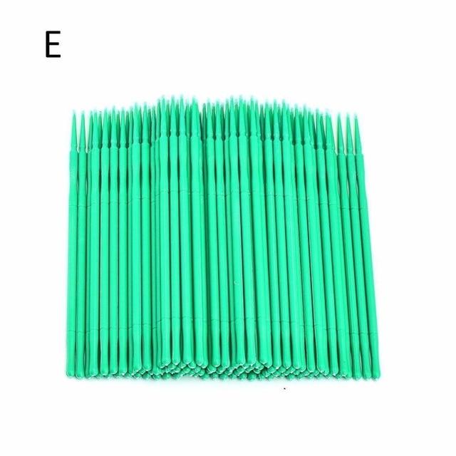 100 Pcs Applicator Brushes Dental Micro Brush Disposable Materials Durable Micro Mascara Wands Spoilers Eyelashes Cosmetic Brush|Cotton Swabs