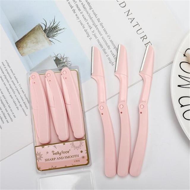 3/10pcs Eyebrow Trimmer Portable Eyebrow Razor Shaver Eye Brow Shaper Shaping Tool Scissors Facial Hair Remover for Women Makeup|Eyebrow Trimmer