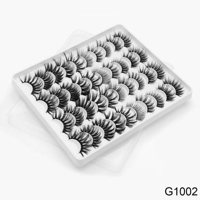 SEXYSHEEP 8/20 Pairs 15 20mm Natural 3D False Eyelashes Fake Lashes Makeup Kit Mink Lashes Extension Mink Eyelashes Wholesale|False Eyelashes