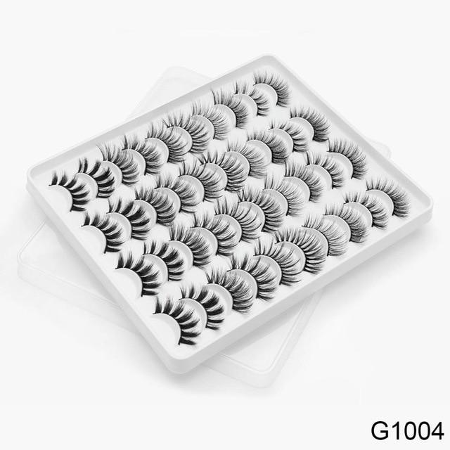 SEXYSHEEP 8/20 Pairs 15 20mm Natural 3D False Eyelashes Fake Lashes Makeup Kit Mink Lashes Extension Mink Eyelashes Wholesale|False Eyelashes