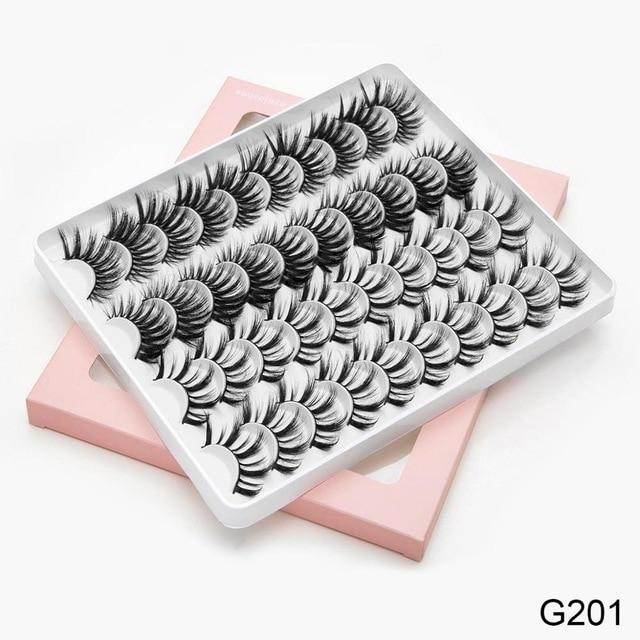 8/20 Pairs 3D Mink Lashes Natural False Eyelashes Dramatic Volume Fake Lashes Makeup Eyelash Extension Silk Handmade Eyelashes|False Eyelashes