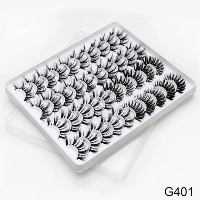 SEXYSHEEP 8/20 Pairs 15 20mm Natural 3D False Eyelashes Fake Lashes Makeup Kit Mink Lashes Extension Mink Eyelashes Wholesale|False Eyelashes