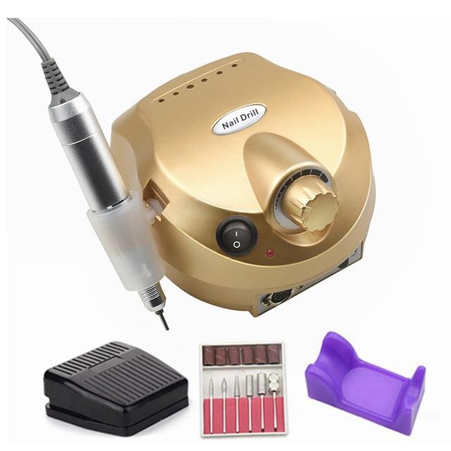 Upgraded version of Nail Drill Machine 20W 35000RPM Pro Manicure Machine Manicure Pedicure Kit Electric File Nail Art Tool|Electric Manicure Drills