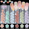 6Grids/Pack 3D Rose Various Petal Resin Glazed Flowers Pearl Arylic Nail Art Rhinestone Gems Decorations Manicure DIY Tips GZH#|Rhinestones & Decorations