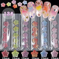 6Grids/Pack 3D Rose Various Petal Resin Glazed Flowers Pearl Arylic Nail Art Rhinestone Gems Decorations Manicure DIY Tips GZH#|Rhinestones & Decorations