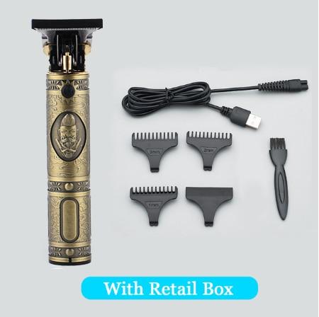 Top Sale Hair Clipper Hair Trimmer Barber Haircut Rechargeable Cordless Hair Cutting Machine Beard Trimmer 0mm Razor Men Shavers|Electric Shavers