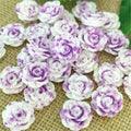 30pcs 14mm Flat Back Resin Flower Scrapbook 3D Resin Rose DIY Fine Decoration|Rhinestones