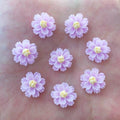 New 80pcs Resin 13mm 3D flower Flatback stone Scrapbook wedding Buttons DIY Ornaments crafts R92*2|Figurines & Miniatures