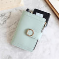 Women Wallets Small Pu Purse Ladies Card Holder Bags For Women Short Clutch Female Leather Purse Money Clip Purses Bolsa Brand|Wallets