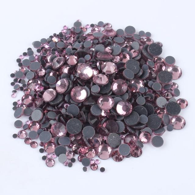 1200pcs Mix size Hotfix Rhinestones Shiny Crystal AB Flatback stone SS6 SS30 for Clothes DIY Decoration free shipping|flatback hotfix rhinestones|hotfix rhinestonesmixed size rhinestones