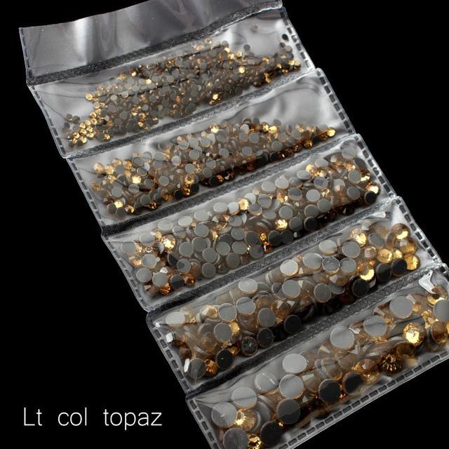 New packing 1200pcs Mix Size Hot Fix Rhinestone Shiny DMC Hot Fix Rhinestones Crystal SS6 SS30 for clothes DIY free shipping|Rhinestones