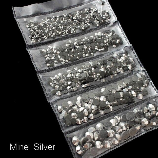 New packing 1200pcs Mix Size Hot Fix Rhinestone Shiny DMC Hot Fix Rhinestones Crystal SS6 SS30 for clothes DIY free shipping|Rhinestones