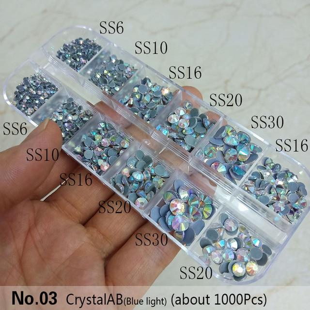 New packing 1200pcs Mix Size Hot Fix Rhinestone Shiny DMC Hot Fix Rhinestones Crystal SS6 SS30 for clothes DIY free shipping|Rhinestones