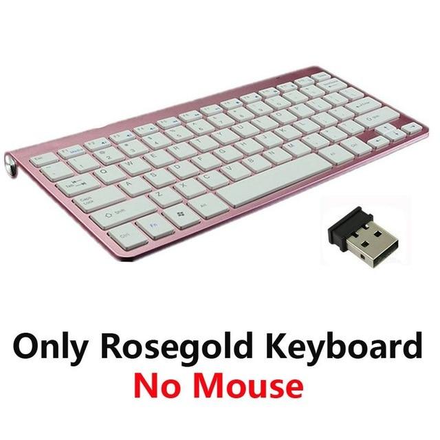 2.4G Wireless Keyboard and Mouse Protable Mini Keyboard Mouse Combo Set For Notebook Laptop Mac Desktop PC Computer Smart TV PS4|Keyboard Mouse Combos