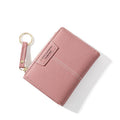 Brand Yellow Women Wallet Soft PU Leather Female Purse Mini Hasp Card Holder Coin Short Wallets Slim Small Purse Zipper Keychain|Wallets