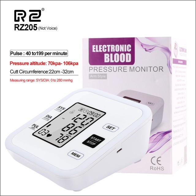 RZ Digital Wrist Blood Pressure Monitor PulseHeart Beat Rate Meter Device Medical Equipment Tonometer BP Mini Sphygmomanometer|Blood Pressure