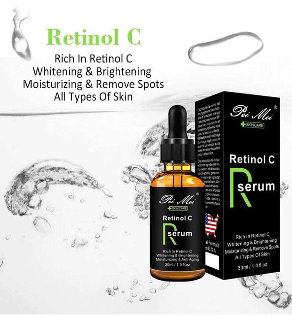 Vitamin C Whitening Face Serum Retinol C Hyaluronic Acid Moisturizing Firming Anti Aging Ant Wrinkle Anti Acne Essence Skin Care|Serum