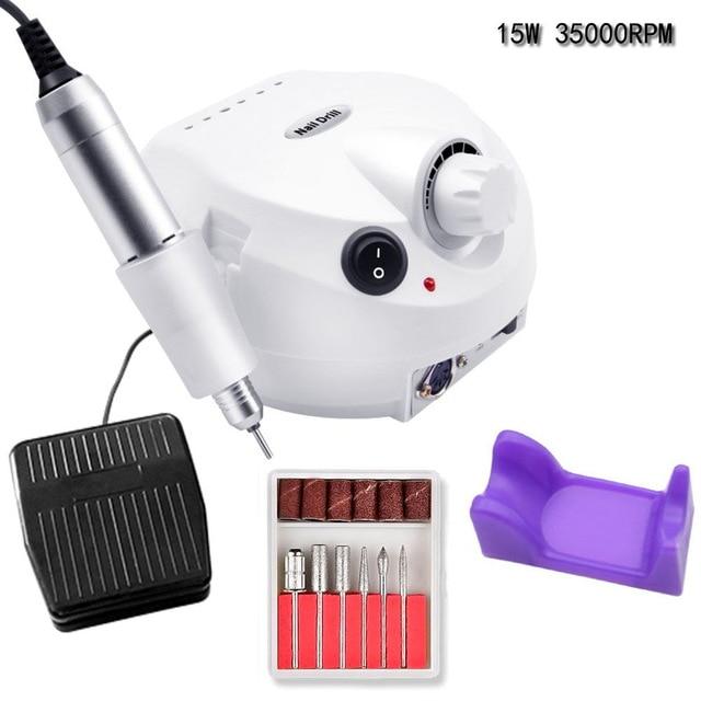 Pro 35000RPM Nail Master Electric Nail Drill Machine Manicure Machine Nail Drill Bit Set Case Anti scald Handle Nail Tools|Electric Manicure Drills|   - AliExpress