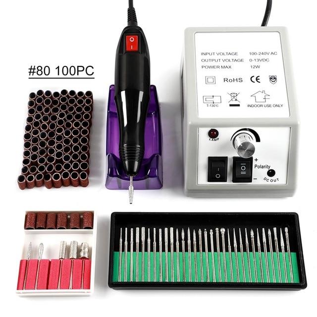 Professional Electric Nail Drill Machine Set Nail Art File Milling Cutter Manicure Nail Art Pen Pedicure Equipment Nail Art Tool|Electric Manicure Drills