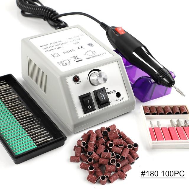 Professional Electric Nail Drill Machine Set Nail Art File Milling Cutter Manicure Nail Art Pen Pedicure Equipment Nail Art Tool|Electric Manicure Drills