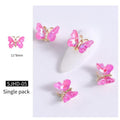 1pcs Super Shiny AB Crystal Butterfly Nail Art Decoration 3D Holographic Butterflies Rhinestones DIY UV Gel Manicure Accessories|Rhinestones & Decorations