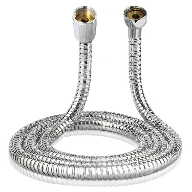 1.5M 2M 3M Stainless Steel Flexible Bathroom Bath Shower Head Hose Pipe Washers Water Pipe Washers accesorios para baño|Plumbing Hoses