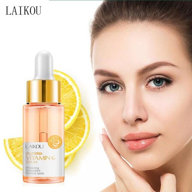 15ml Vitamin C Whitening Facial Serum Hyaluronic Acid Moisturizing Acne Removal Anti wrinkle Anti Aging Face Care Essence liquid|Serum